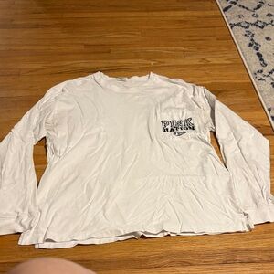 PINK Victoria's Secret White Long Sleeve